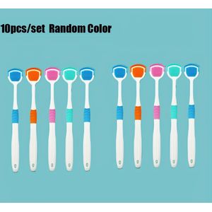 10 stuks Heavy-Duty Tongenschrappers - Anti-Slip Grip, Opties (Roze, Blauw, Groen, Oranje) - Professionele Mondverzorging, Frisse Adem, Gezond Tandvlees - Geschikt voor Thuis of