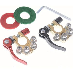 2 Stuks Positieve En Negatieve Auto Accu Klemkoppen, Versterkte Auto Accu Terminal Klemmen