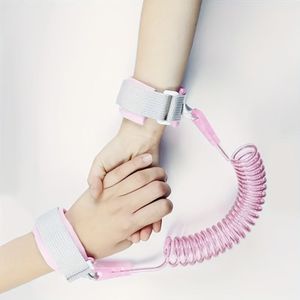 Veilig & Comfortabel - Kinder -Verlies Polsbandje met Lijn, Zacht Materiaal voor Buitenshuis Reizen, Baby -Verlies Armband, Veerlijn, Essentieel voor Kinderveiligheid, 3 Snoepkleuren Beschikbaar