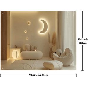 Cozy Backdrop - Perfect Studio Background Cloth For Party, Photo Booth, Home Decor - Ideal For Nursery And Children's Room Decoration - High-quality, Soft And Backdrop - 1pc.