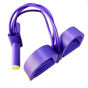 4-Tube Elastische Yoga Stepper Weerstandsband - Groen, Gemaakt van Rubber, voor Full-Body Workouts. Home en Gym Weerstands Training Apparatuur