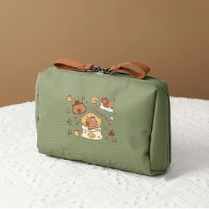 1 Stuks Multifunctionele Dames Make-up Tas, Handige Reis Cosmetische Pouch, Schattig Handschoentje voor Dagelijkse Uitjes