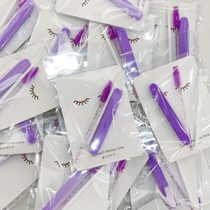 10-delige na-verbouwingsset voor wimperextensions inclusief verzorgingskaartje, mascaraborstel en kompressiedoekjes voor professionele wimpersalonnen