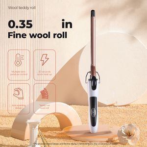 EU Standaard Keramische Krultang, Kleine voor Strakke Krullen op Kort en Lang Haar, 1/2 Inch Snelle Opwarming met Twee Temperatuurinstellingen