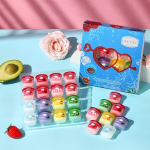 Hydraterende Lippenbalsemset voor Dagelijks en Nachtelijk Gebruik, Vochtinbrengende en Hydraterende Lipverzorging, 16- Thuispakket, Kerstcadeau, Valentijnscadeau