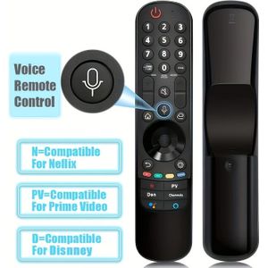 Vervangende Magische Afstandsbediening voor LG Smart TV met Wijsfunctie en Spraakfunctie, Compatibel met LG 2021/2022/2023 UHD OLED Smart TV