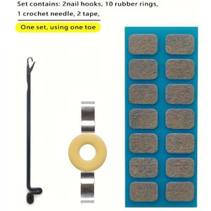 3-delige Set Ingroeiende Nagelcorrectiepleister - Ongeurende Pedicuregereedschappen Voor Nagelverzorging En Voet