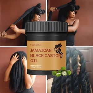 100g Black Castor Oil - voor haar, huid en wenkbrauwen, alcoholvrij, hydraterend en vochtinbrengend voor haar, natuurlijke haarverzorgingsoplossingen, geschikt voor alle haarsoorten.