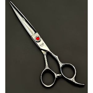 Japanese Fire Hair Scissors, Professional Stylist -inch Flat Shears, Large Knife Hand-cutting Hairdressing Scissors, Good Scissors That Get With Use