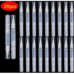 3ml Lege Nageloliepen met Borstel Transparante Draaibare Cuticulaoliepen Cosmetische Containerpen Lipgloss Tube