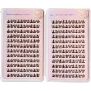 240 Cluster Wimpers - DIY , Anime, Geen Lijm Nodig, Capaciteit en Pluizige Stijl Wimpers Extensies - Geschikt voor Beginners C Curl Wimpers, Herbruikbaar - Gemengde Lengte 10-12mm