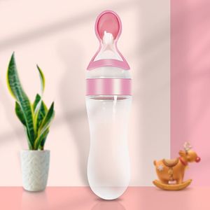 Voedselvoeder, Siliconen Voedingsfles met , Voedingssupplement Melkformule Flesje, Knijplepel Voeder voor, Voedseldispensering en Voeding, Multifunctioneel Eetgerei, Medicijn- en Voedselverwerker