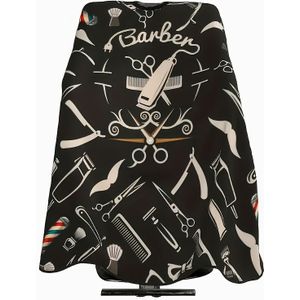 Professionele Kappersschort met Verstelbare Gesp - Zwart-Wit Barbergereedschap , Duurzaam voor Salon en Thuisgebruik, Essentiële Beauty Accessoires voor Haarstylisten