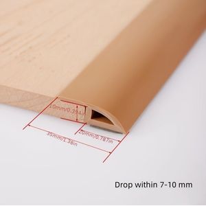 1pc Of 3.3ft Long, 10mm High Self-adhesive Pvc Floor Mat Edge Trim Suitable For Floor Door Thresholds And Seam Edge Decoration In Home Decor.