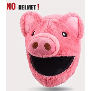 UCHOOSE Motorhelmhoes Pluche, Universele Pasvorm Dierlijk Ontwerp Volgelaats Helmhoes voor Alle Seizoenen, Schattige Beschermende Helmaccessoire - Verscheidenheid aan Stijlen