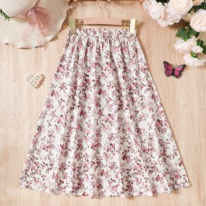 Meisjes Stijlvolle & Losse Allover Bloemenpatroon Rok Voor Lente & Zomer Vakantie