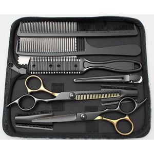 Kappers Schaar en Kam Set | Japan Roestvrijstalen Haarverdunnings Scharen voor , Texturiserende Scharen, Rechtshandig, 6-Inch Mes
