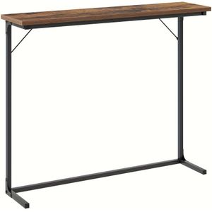 Console Table, Narrow Sofa Table, Hall Table, Side Table, X 24 X 80cm, Rustic Brown