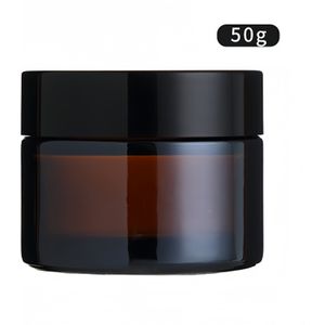 1 Stuk Bruine Glazen , Draagbare Crème , Lichtdichte Crème Pot, Make-up Dispenser Pot, Reisbenodigdheden, Thuisopslag & Organisatie