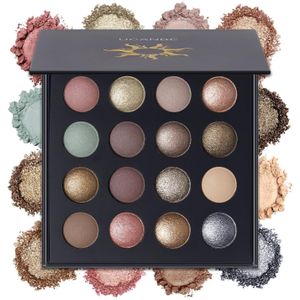 UCANBE 16 Kleuren Nude Oogschaduw Palet, Matte Glitter Metallic Shimmer, Gepigmenteerd, Langdurig, Gemengd Kleurensysteem, met Verborgen Edelstenen