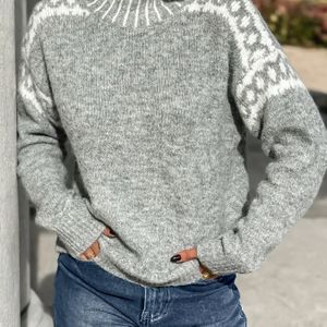 Vrouwen Elegante Trui - Zachte Warme Trui voor Herfst/Winter, Kantoor, Feestjes en Dagelijks - Machinewasbare Stijlvolle Pullover, Kwaliteitsstikwerk, Veelzijdige Top, Winterkleding