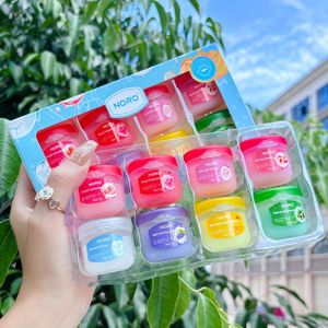 8 stuks NORO Hydraterende Lip Balm Set - Hydraterende Lip Behandeling met , Anti-Droogheid, Rimpel Minimiseren, Lip voor Vrouwen, Lip |Glanzende Afwerking| Rijk, Lip Care Producten