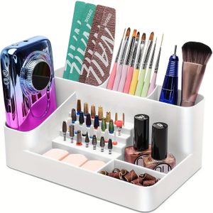 28-Slot Nagelboor Bit Houder - Transparante Plastic Organizer voor Manicure Gereedschap, Huidverzorging & Gadgets Opslag, Opbergbakken voor Thuisorganisatie