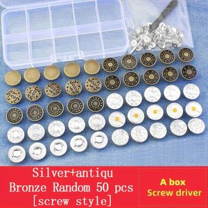 50st Verstelbare Denim Knopen voor Vrouwen - Geen Naaien, Afneembare Taillebandversteller voor Broeken, Wit