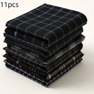 100% Katoenen Zakdoek voor Heren - Elegant Ruitpatroon, Zacht en Ademend voor Bruiloften, Buitenactiviteiten & Formele Gelegenheden - Meerdere Kleuropties, Cadeau voor Vaderdag, Unisex