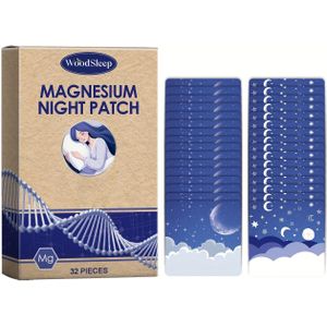 32 stuks/doos, Magnesium Patches met Magnesium en Lavendel Essentiële Olie, Unisex Dagelijkse Patches voor Mannen en Vrouwen