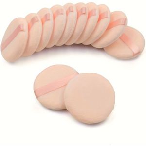 12-delige set zachte poederpuffs, make-up blending sponzen, ronde pluizige voor losse en nude foundation