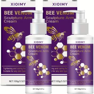 2 stuks Bijengif Sculptuur Arm & Gewricht Verzorgingscrème - Krachtige Hydraterende & Verstevigende Formule met Hyaluronzuur, C en Bijengif voor Armen, Benen, Enkel, Handen