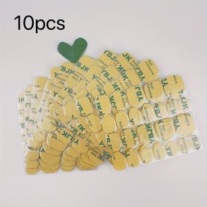 10st Koreaanse Nagellijm - Ultradun & Super Plakkerig, Formaldehydevrij, Waterdicht, Langdurige Hechting van 15 Dagen voor Nail Art, Kantoor, - Kleuren (Roze/Geel/Groen/Wit)