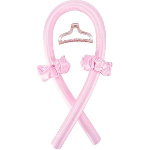 Warmtevrije krultang - zijdezachte nachtkruller - warmtevrijse crimper met haarband