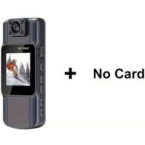 1pc 1080P HD Bodycamera met 180° roterende lens, nachtzicht, USB-oplaadbaar, 1000mAH-batterij, 3-5 uur opname, ABS-constructie, voor thuis/kantoor/school
