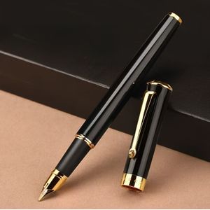 Premium Metal Fountain Pen, 0.5mm Fine Nib, Snap Cap Closure - Ideal For Business & Personal Signature, Compatible With 3.4mm Ink Bottles