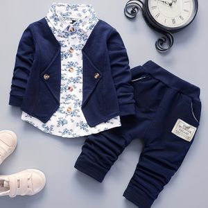 Kinderen Lente/Herfst Trendy Bloemenprint -Delige Pak Set, Perfect voor Buiten