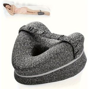 - en Kniekussenband voor Zijslapers - Witte Gel Katoen & Bed, Verstelbare Enkel/Knie Lift, Lichtgewicht Slaaphulp voor Heup & Lage Rug, Bedtijd Beensteun