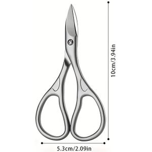1st Professionele Nagelschaar voor Wenkbrauwen, Wimpers en Veelzijdig Gebruik met Lemmet - Voor Manicure en Pedicure
