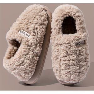 Ultra-Zachte Knusse Pluche Pantoffels voor Vrouwen - Warm, Antislip en Binnen/Buiten Schoenen met voor Koude Winterdagen - Perfect voor Thuisblijven of Buitenactiviteiten