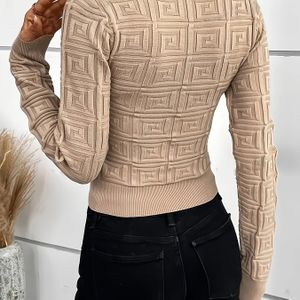 Herfst- en winterlicht luxe ruitjes lange mouwen basisoverhemd