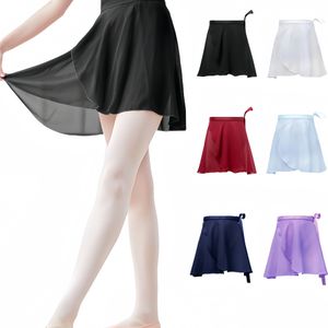 Kleur Ballet Dans Korte Rok, Oefening Gymnastiek Optreden Training Strand Heup Bedekking Wrap Rok, Vrouwen Kleding