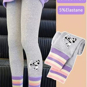 Meisjes Stretch Leggings - Elastische Panty's met Minimalistisch Design, Niet-Doorschijnende Stof voor Dagelijkse & Formele Outfits - Lente/Herfst Leggings voor Meisjes