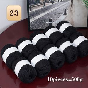 10pcs Blend Yarn - Soft, Skin-friendly Wool & Cashmere For Knitting And Crochet - Ideal For Sweaters, Scarves, Hats | Assorted Colors