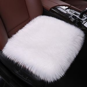 1 stuk Nieuwe Europese Stijl Lange Pluche Autostoelkussen, Zacht en Comfortabel voor Herfst/Winter Seizoen, Universele Pasvorm