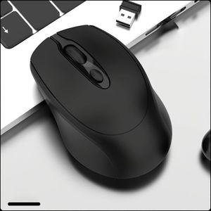 Draadloze oplaadbare muis, stil dubbele 2.4G+BT draagbare kantoormuis met USB-receiver, voor laptop, pc, computer, MacBoo