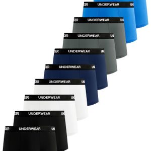 10 stuks Heren High-Stretch Sneldrogende Sport Onderbroeken - Ademend, Comfortabel, Kleur Ondergoed voor Dagelijks Gebruik & Bruiloften, Casual & Formele Gelegenheden