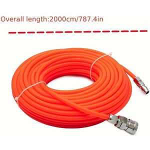 Pe (polyethylene) Air Compressor Hose With Quick Connect Couplings, Universal Thread Standard For Europe And America, Pneumatic Straight Tube For Air Tools And Instruments - 1pc
