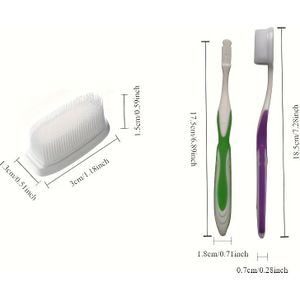 2st Zacht Nano Tandenborstels voor Diepe Reiniging & Tandvleesgezondheid - Zachte Borstelharen, Ideaal voor Thuisgebruik