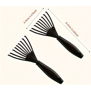 2 stuks Plastic Ontklitkam met Reiniger, Geschikt voor Normaal en Gereedschap Haartextuur, elliptische Geurloze Borstel Schoonmaakgerei